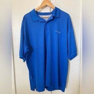 COLUMBIA PFG Omni shade blue polo shirt size XL